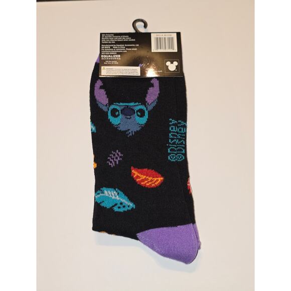 Three Pairs Stitch Face Crew Neck Socks Adult Size 9-13 - Picture 5 of 6